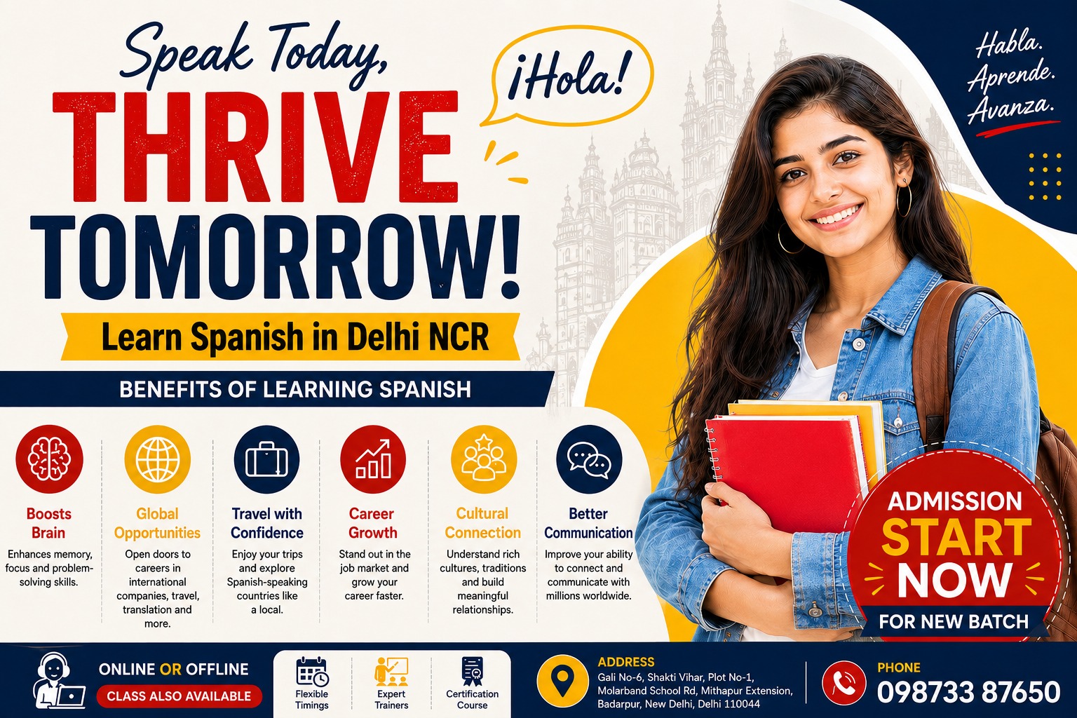 Learn Spanish in Delhi NCR: Speak Today, Thrive Tomorrow