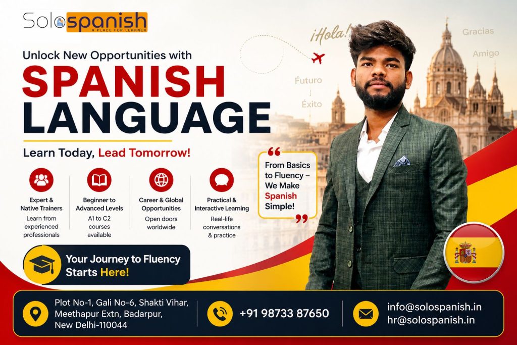 At Solo Spanish, we help learners build their Spanish language skills from the basics to advanced levels through practical and interactive learning.